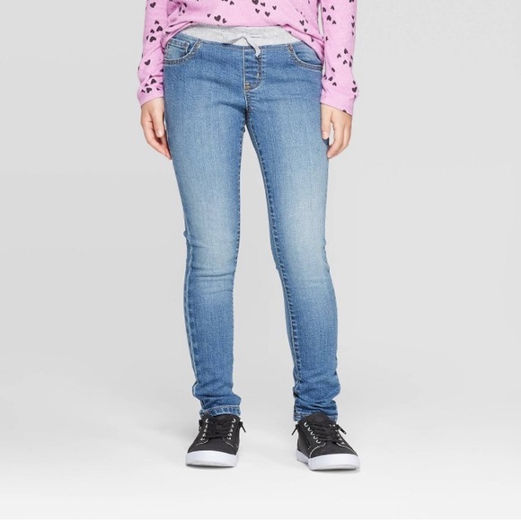 NWT Girls’ Cat & Jack Jeans/Jegging Bundle, Size 6 Slim - Picture 3 of 5